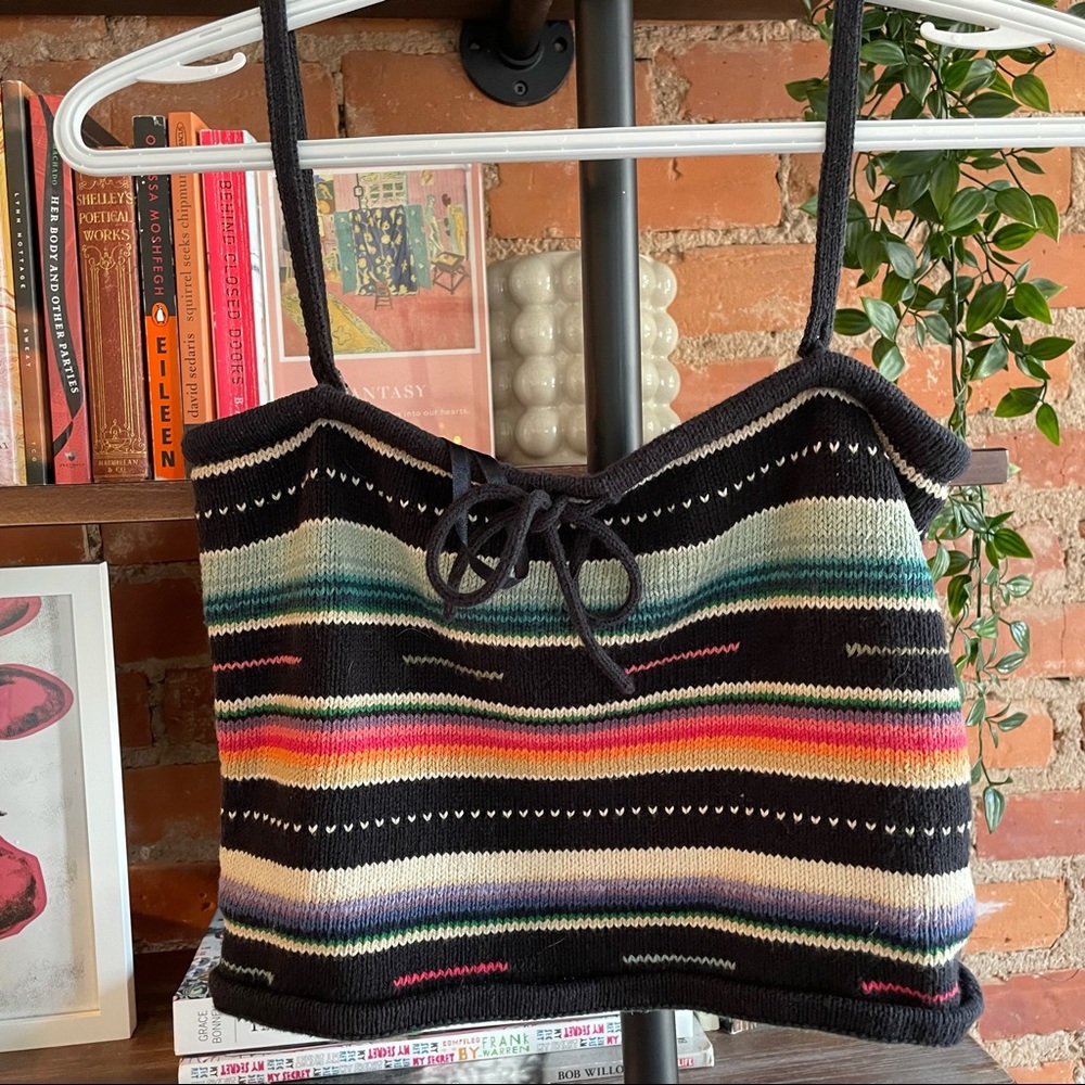 Vintage Ralph Lauren hand knit tube top
